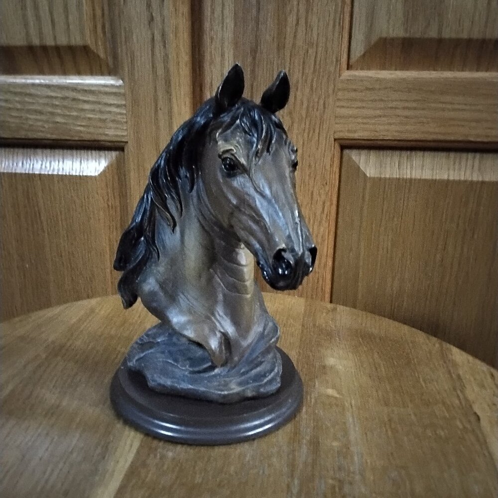 Vintage horse head  statue